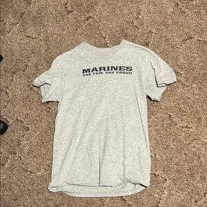 Marines Kids Gray T-Shirt - Short Sleeve